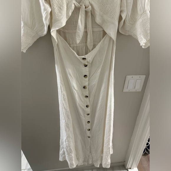 Free People String Of Hearts Maxi Dress Size Medium White - Picture 7 of 8